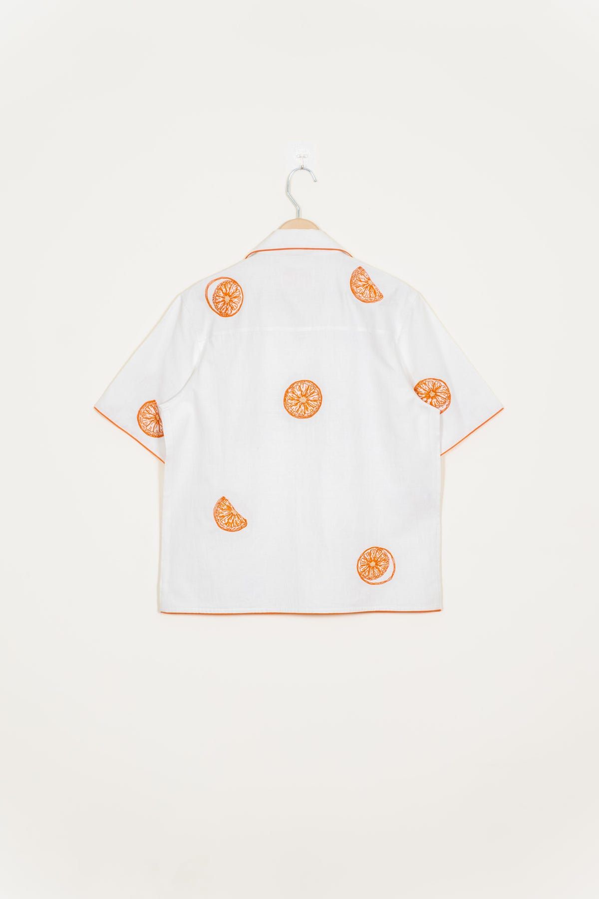 "Sunkissed Slices" hand embroidered shirt - image 5