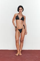 Midnight Spark Triangle Bikini Top view 2