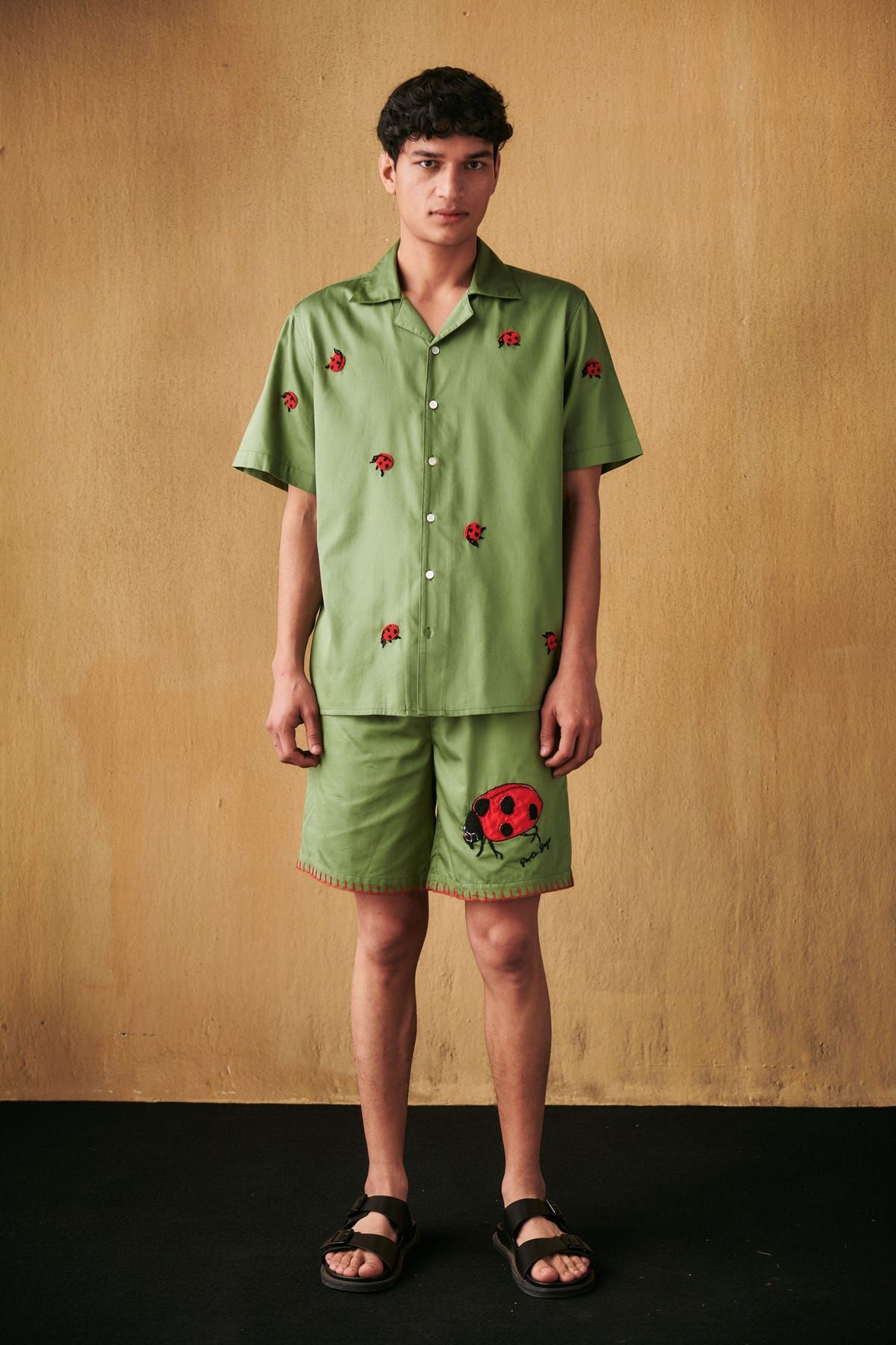 Ladybug beadwork shirt - image 1