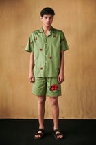 Ladybug beadwork shirt view 1