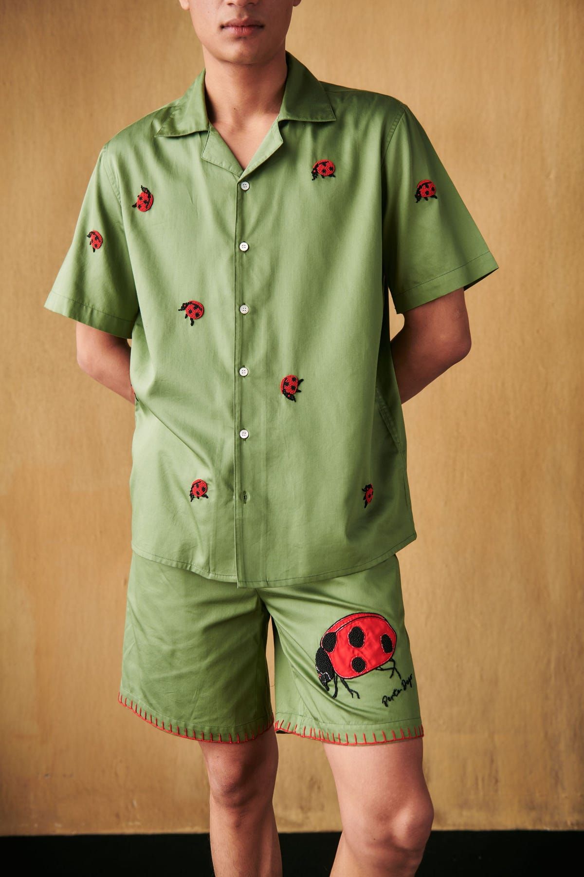 Ladybug beadwork shirt - image 2