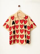 "Amour" hand appliqué shirt view 1