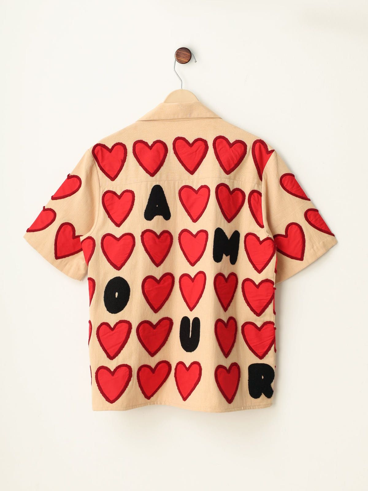 "Amour" hand appliqué shirt - image 4