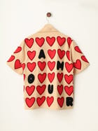 "Amour" hand appliqué shirt view 4