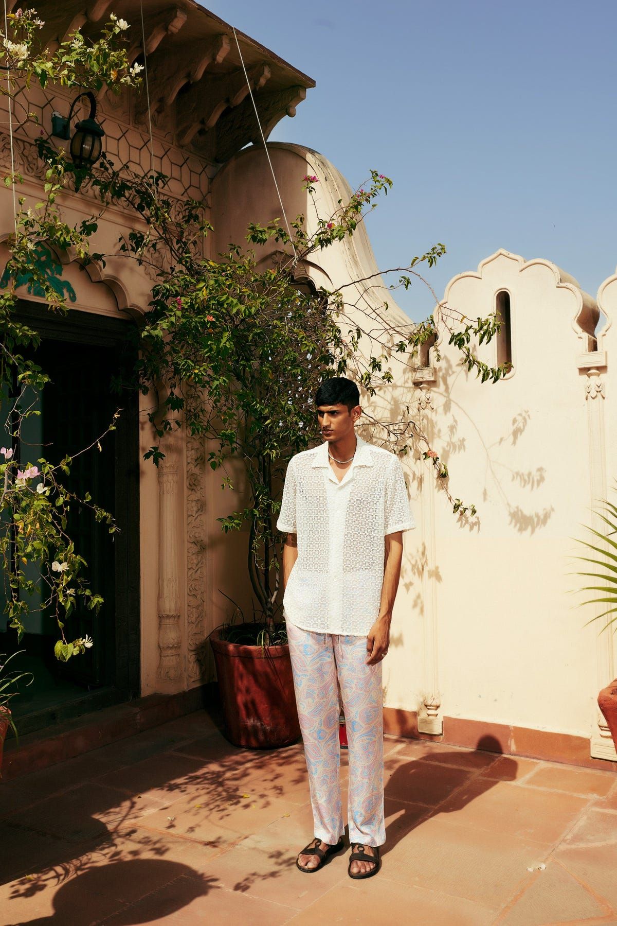 Floral jaal Lace shirt - image 1