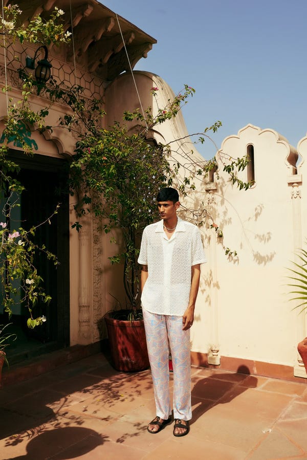 Perte D'ego — Floral jaal Lace shirt
