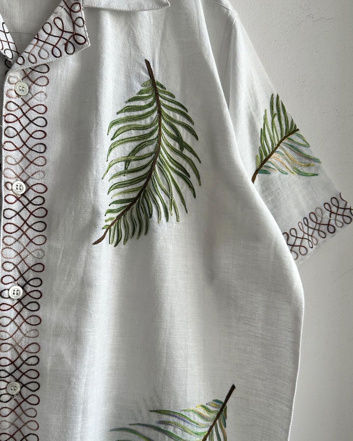 "Le Palm" embroidered Shirt - image 2