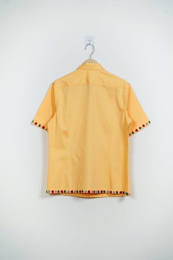 Perte D'ego — "Love stripes" beadwork shirt