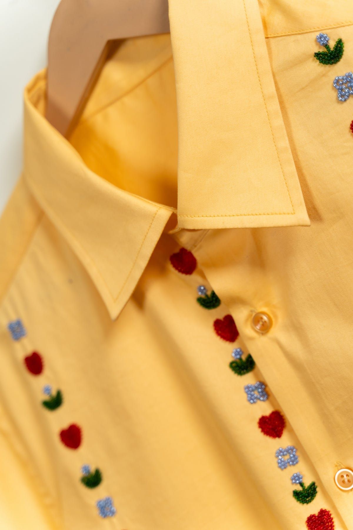 "Love stripes" beadwork shirt - image 7