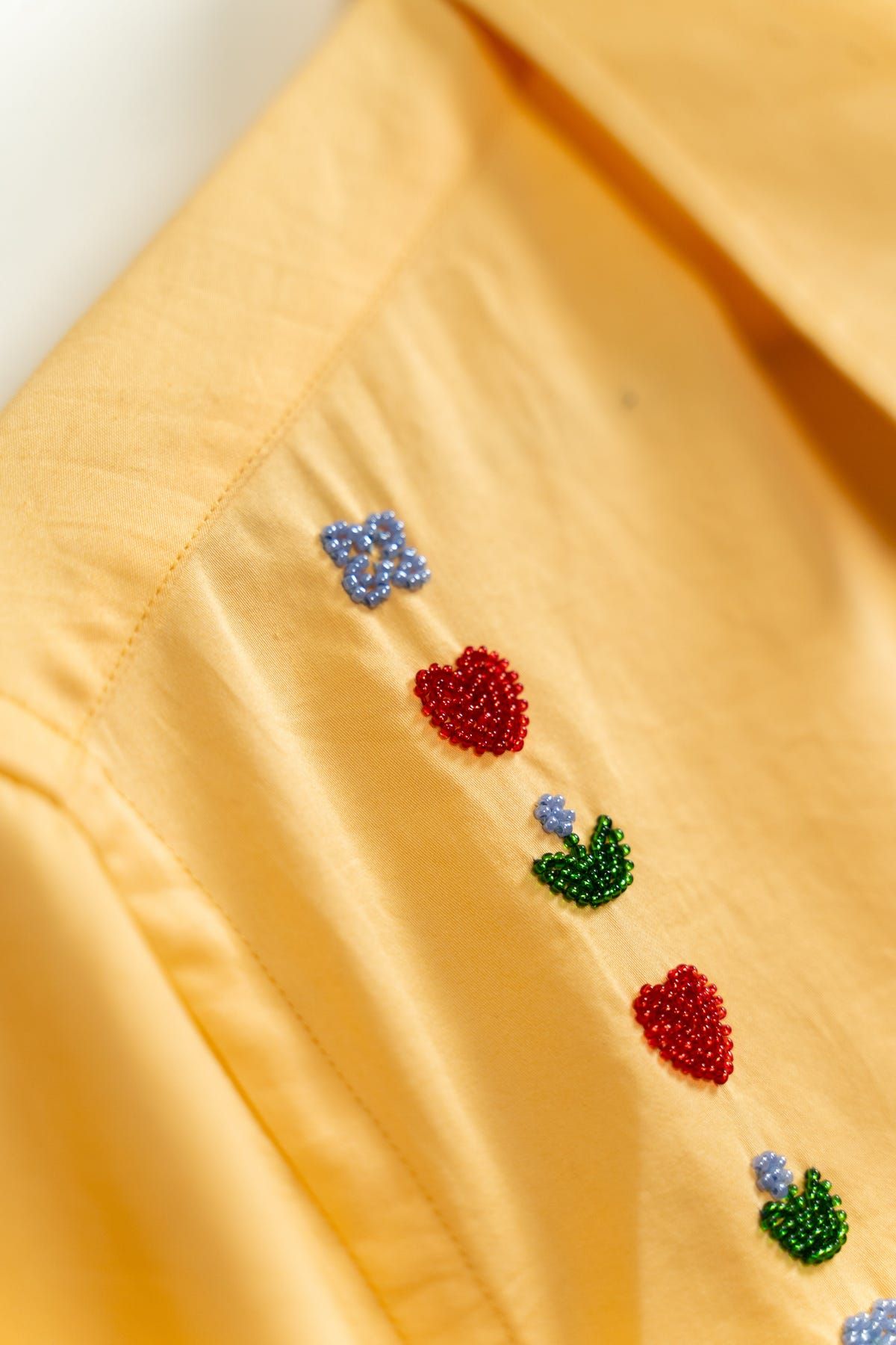 "Love stripes" beadwork shirt - image 8