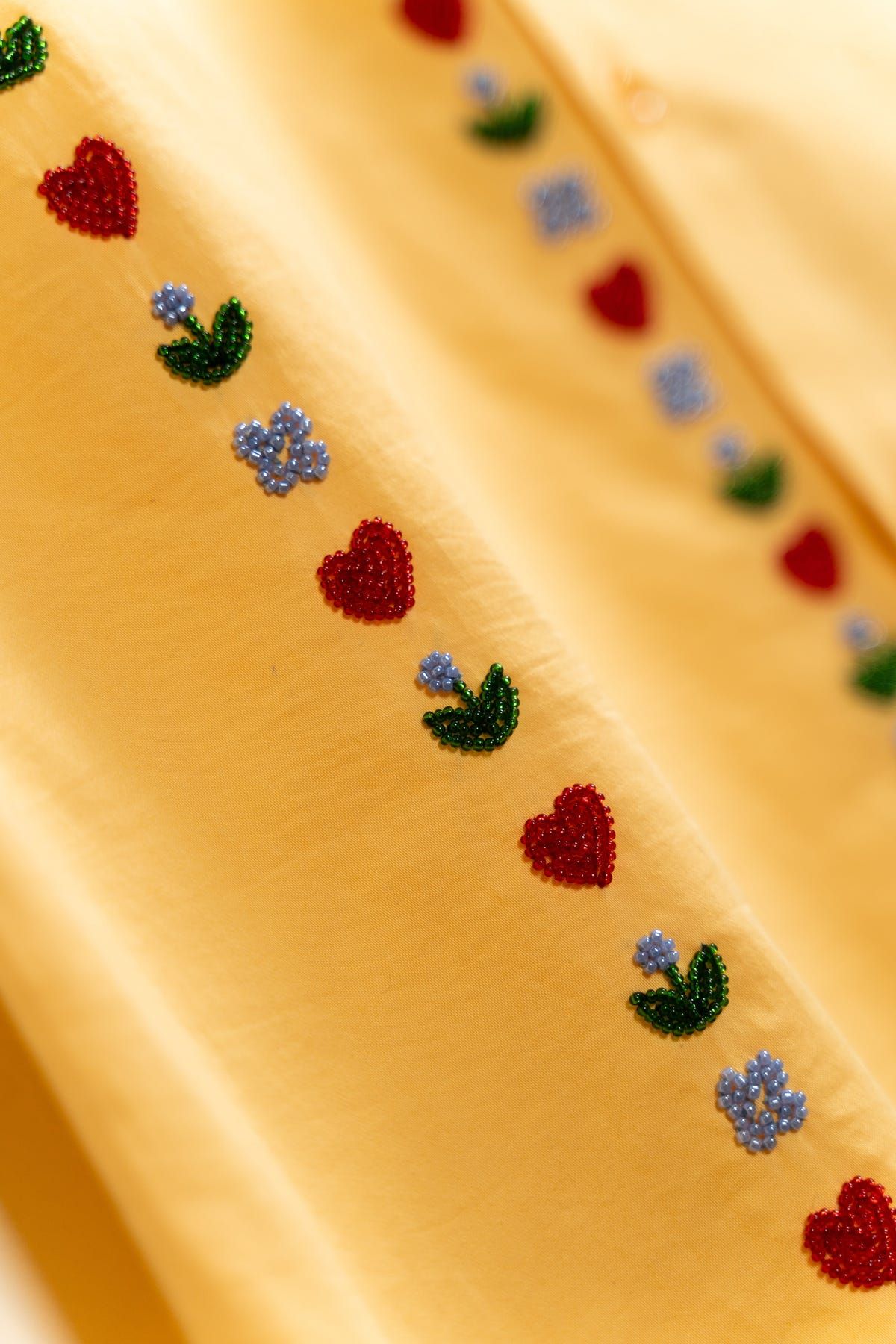 "Love stripes" beadwork shirt - image 9