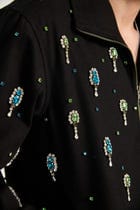 "Midnight in Miami" hand embroidered jacket view 2