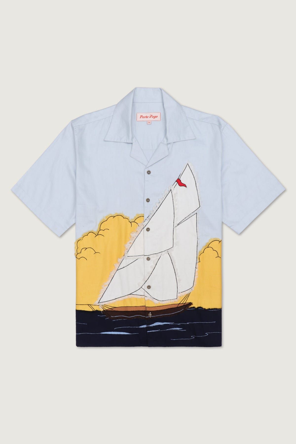 “Sailboat” appliqué shirt - image 1