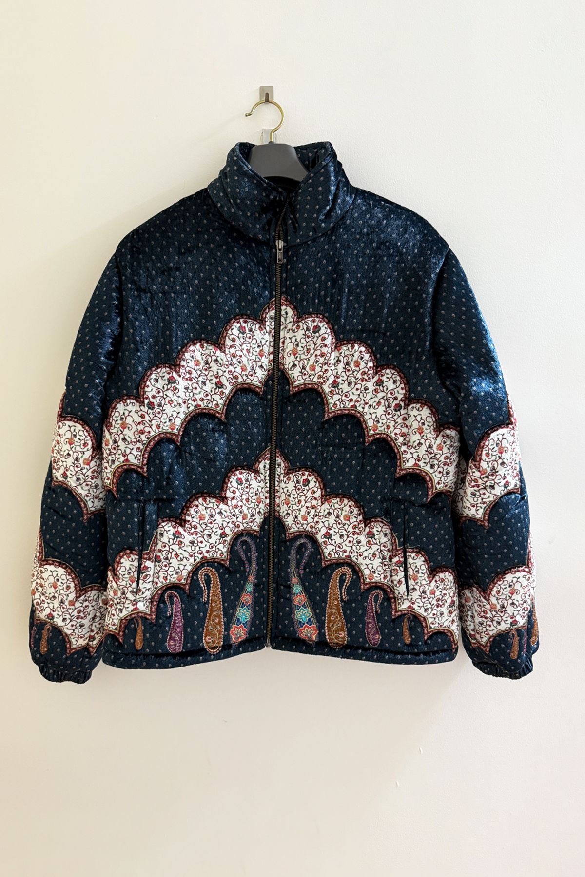 "Midnight paisley" quilted jacket - image 1