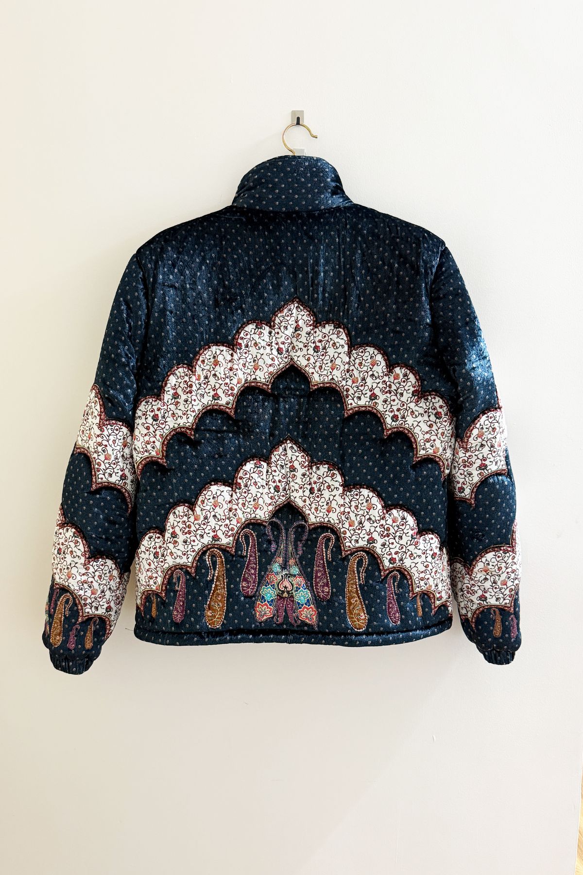 "Midnight paisley" quilted jacket - image 3
