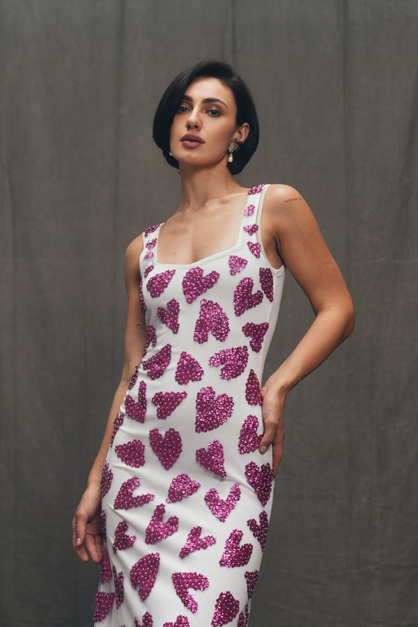Perte D'ego — "Save the last dance" hand embroidered dress