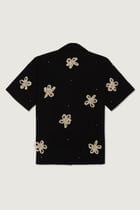 Floral ribbons hand embroidered shirt view 3