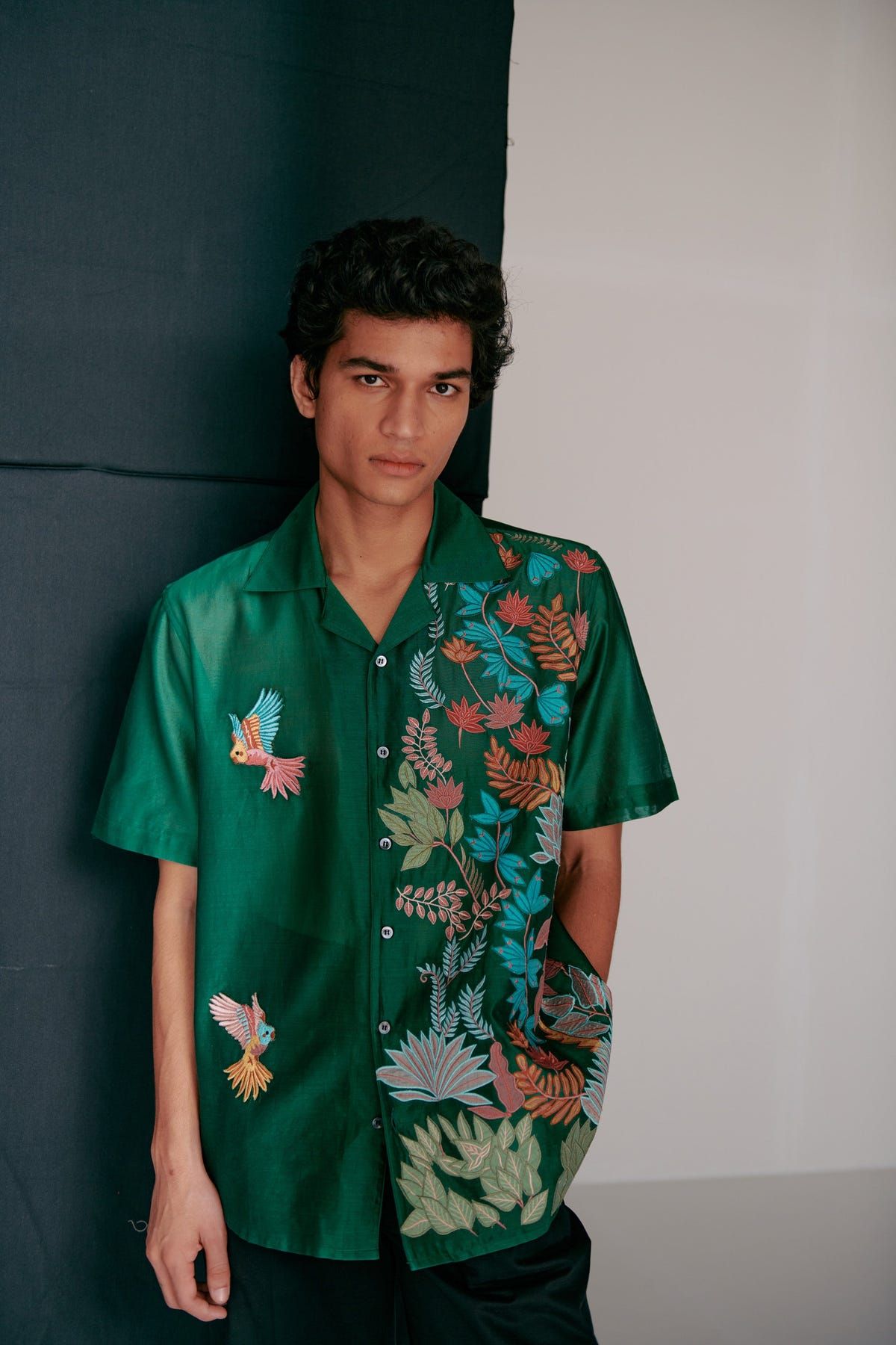 Enchanted forest appliqué shirt - image 3