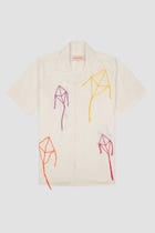 Hand embroidered Kites Shirt view 2