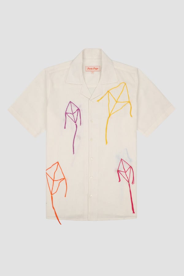 Perte D'ego — Hand embroidered Kites Shirt