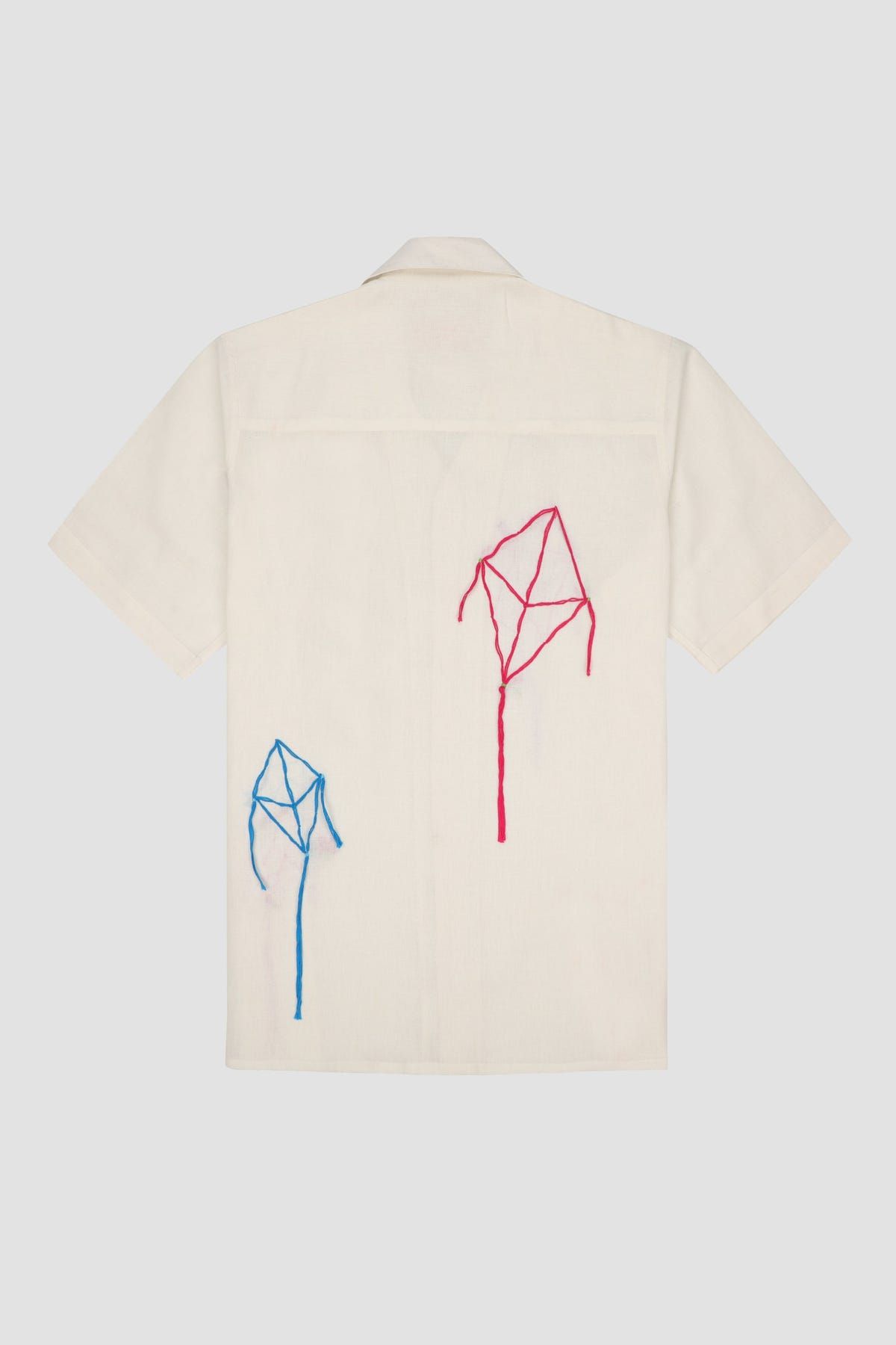 Hand embroidered Kites Shirt - image 4