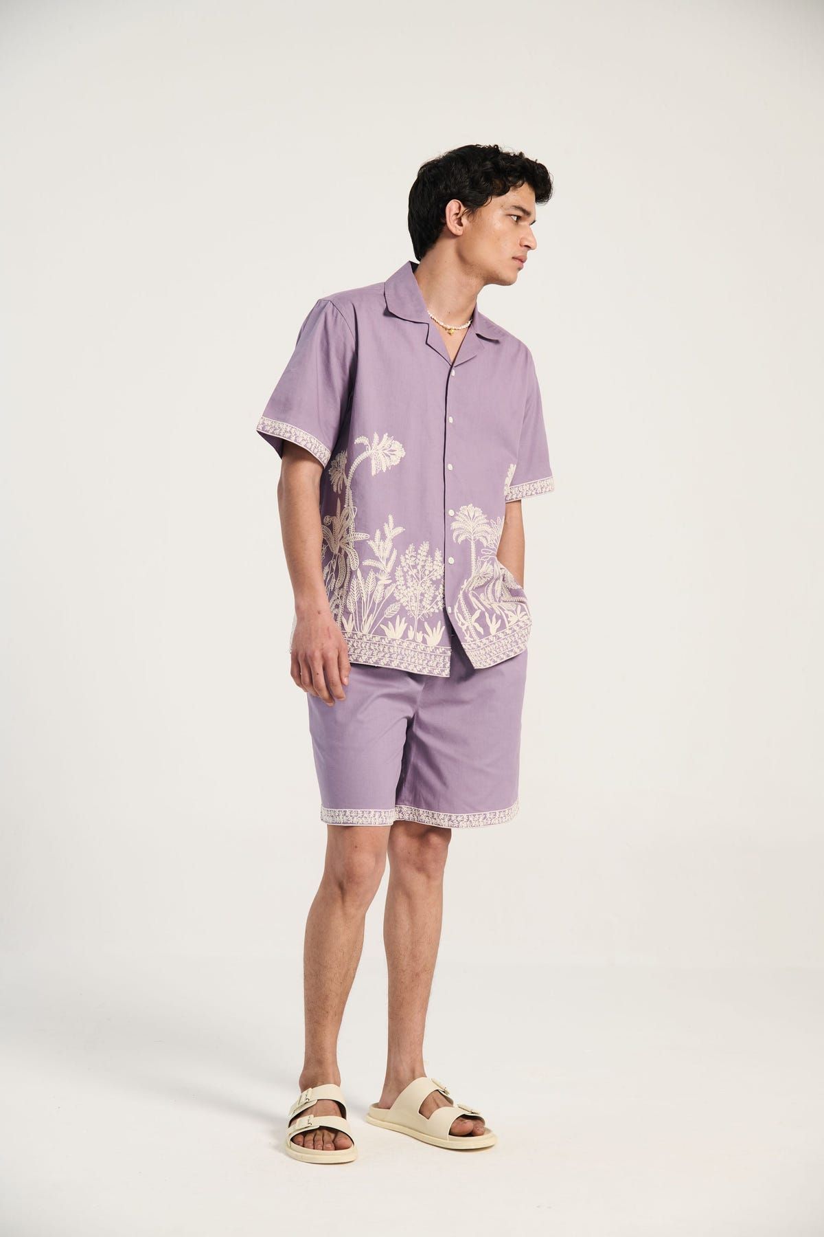 "Palm paradise" embroidered shirt - image 2