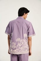 "Palm paradise" embroidered shirt view 5
