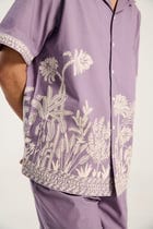 "Palm paradise" embroidered shirt view 7