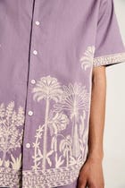 "Palm paradise" embroidered shirt view 8