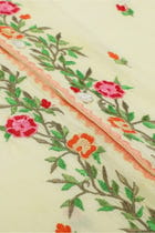 "Le Jardin" Embroidered shirt- Lemon yellow view 3