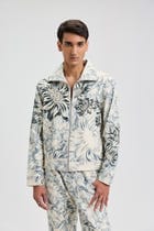 Giverny hand embroidered zip up jacket view 1