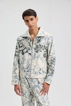 Giverny hand embroidered zip up jacket view 5