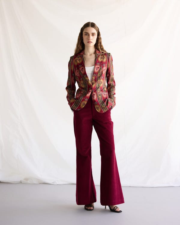 Perte D'ego — Vintage floral stripes blazer