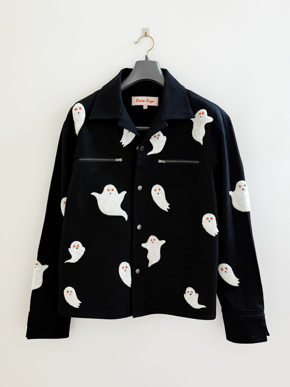 Ghostly whispers hand embroidered overshirt - image 1
