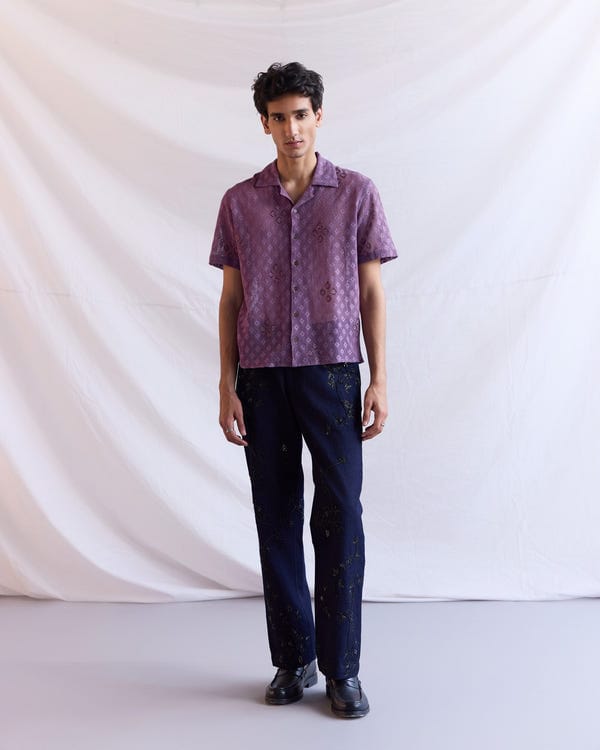 Perte D'ego — Hand embroidered straight fit jeans