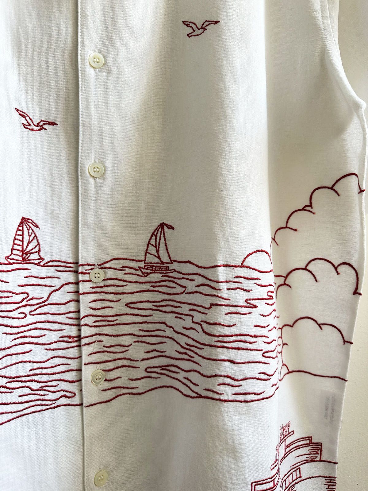 "Day at the harbor" embroidered Shirt - image 2