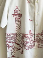 "Day at the harbor" embroidered Shirt view 3