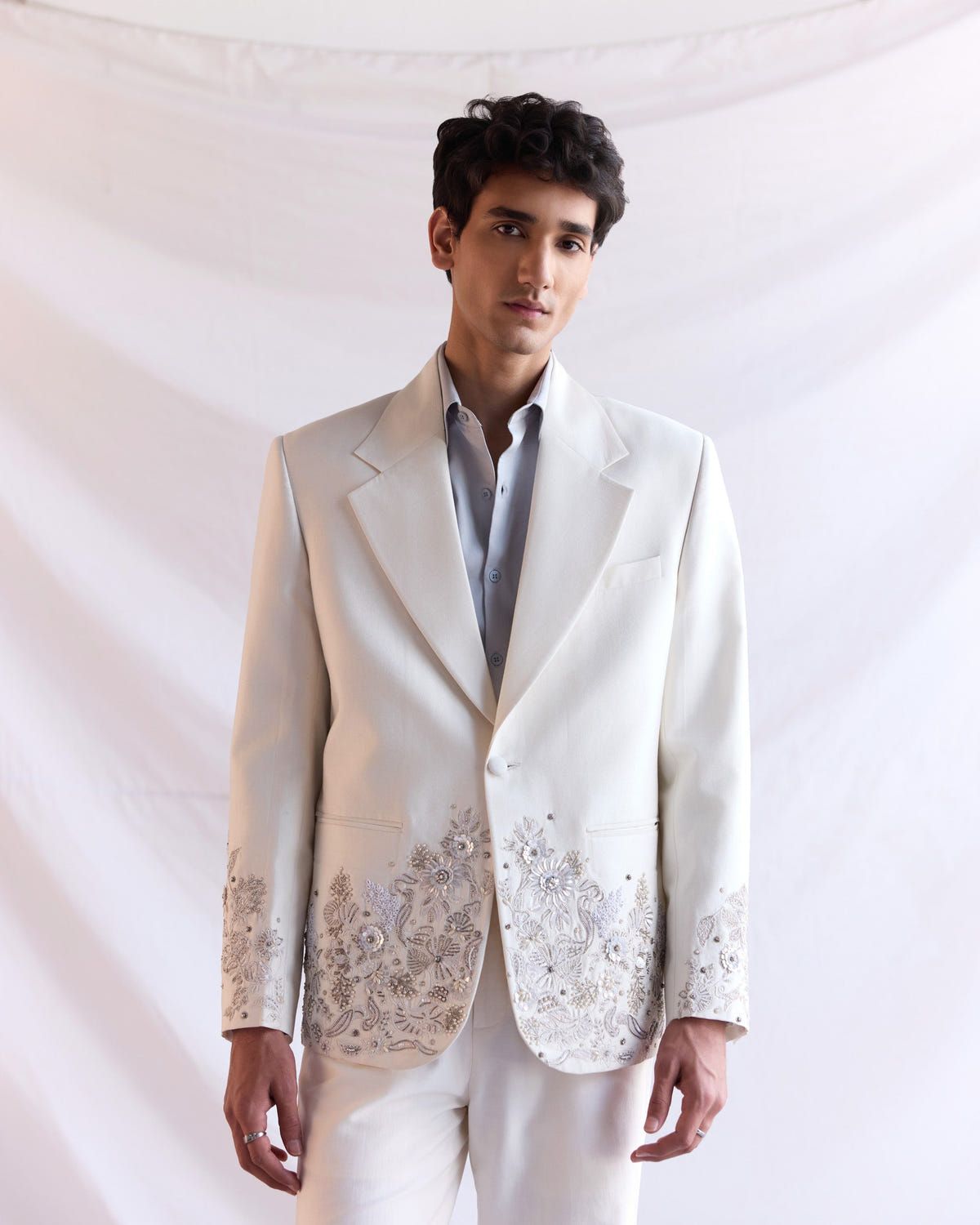 "Le Lumière" hand embroidered blazer - image 1