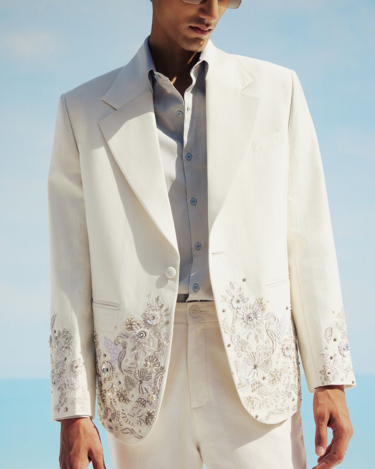 "Le Lumière" hand embroidered blazer - image 2