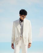 "Le Lumière" hand embroidered blazer view 10