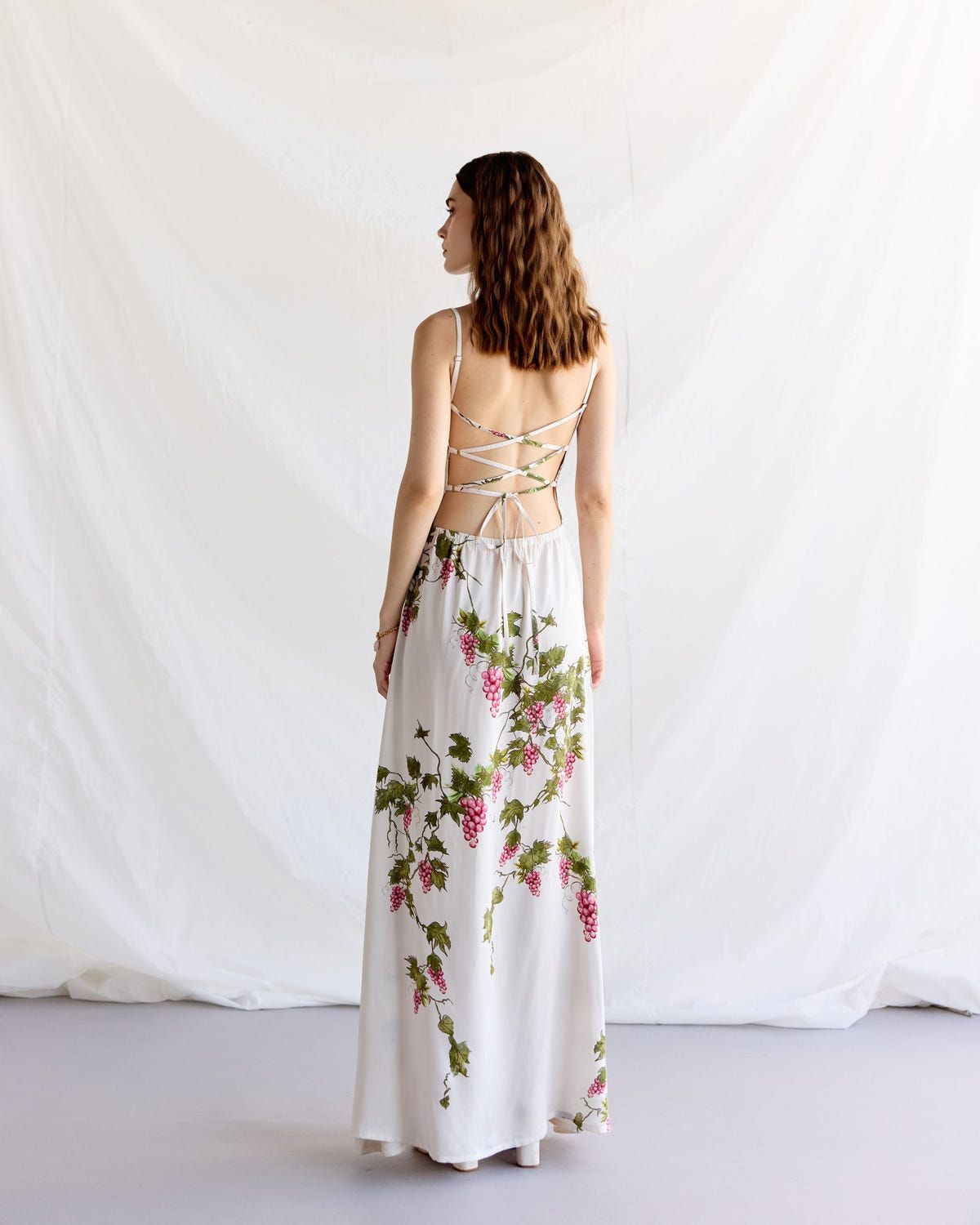 "Through the grapevine" Pleated Cowl Aline Dress - image 4