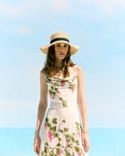 "Through the grapevine" Pleated Cowl Aline Dress view 6