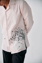 "A fall evening" appliqué shirt view 1