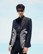 Midnight Bloom hand embroidered Blazer view 8