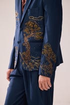"Enchanted forest" hand embroidered Wedding blazer view 3