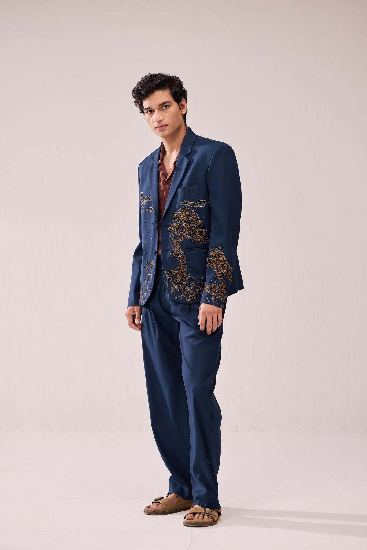 "Enchanted forest" hand embroidered Wedding blazer - image 5