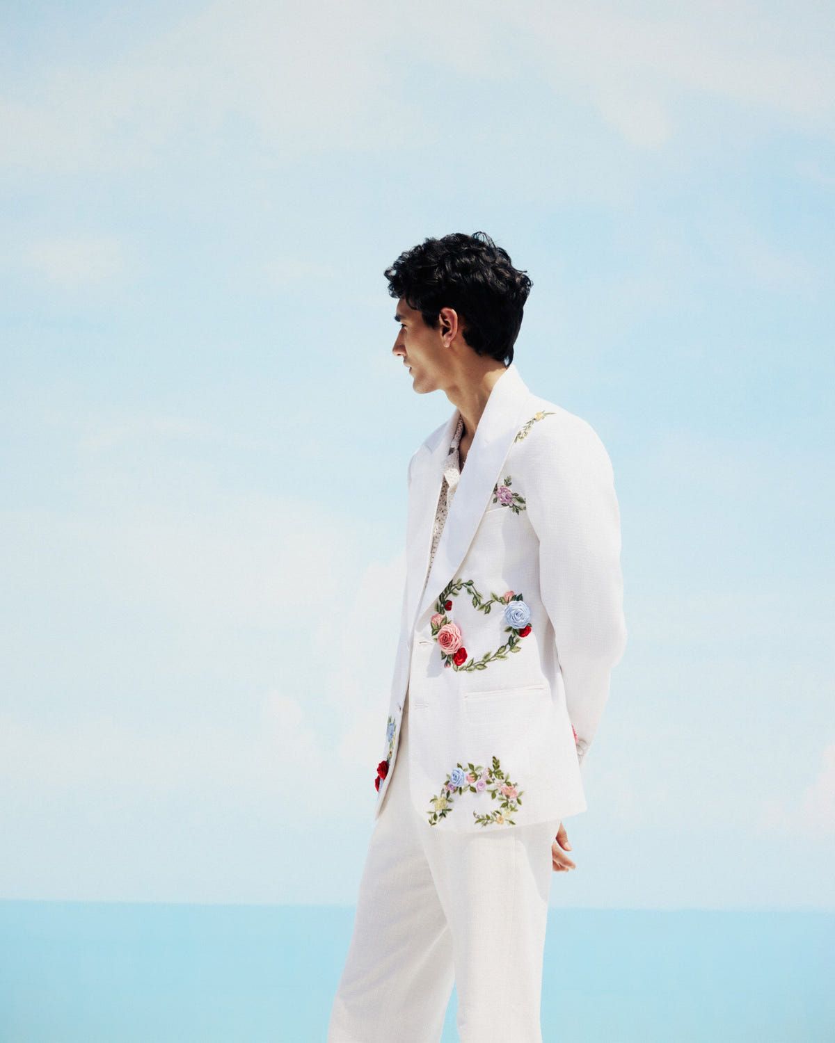 "Le fleur" hand embroidered blazer - image 11