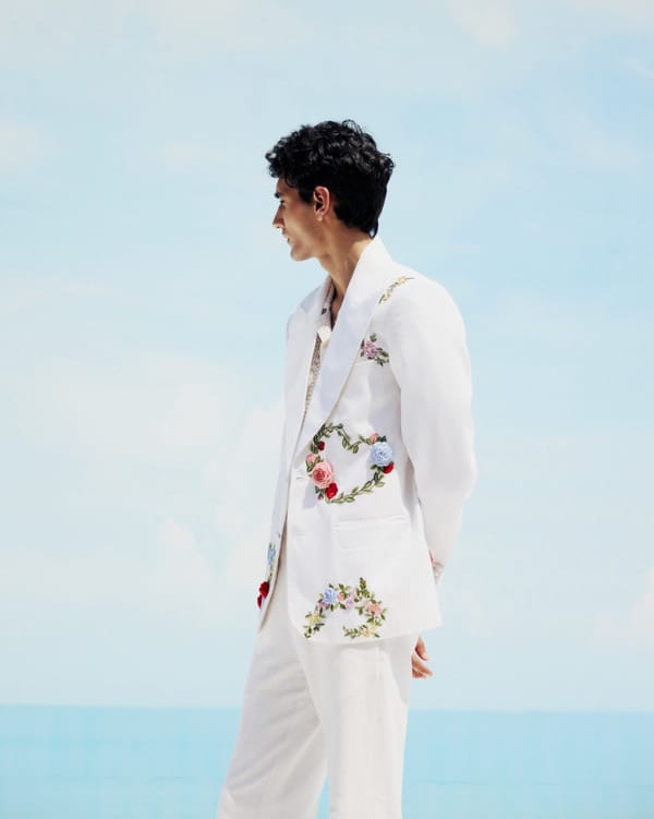 Perte D'ego — "Le fleur" hand embroidered blazer