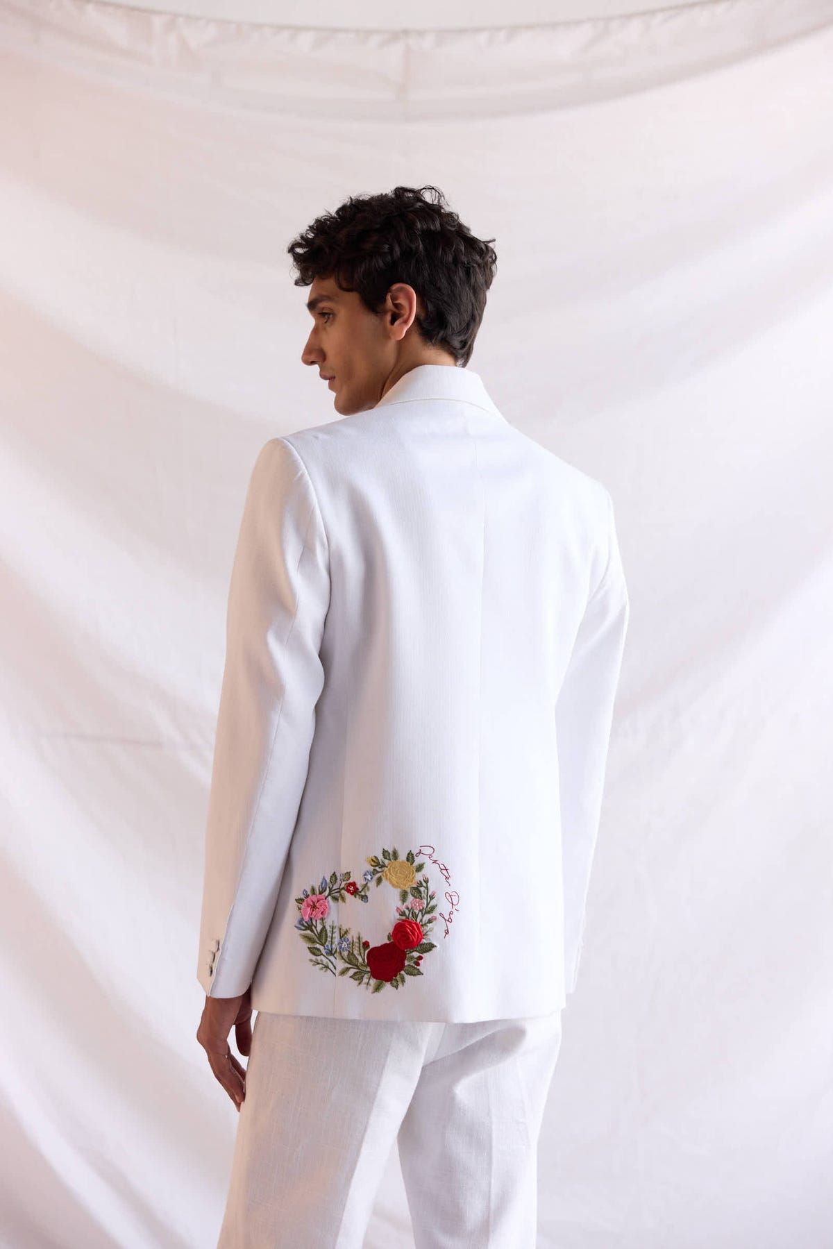 "Le fleur" hand embroidered blazer - image 6