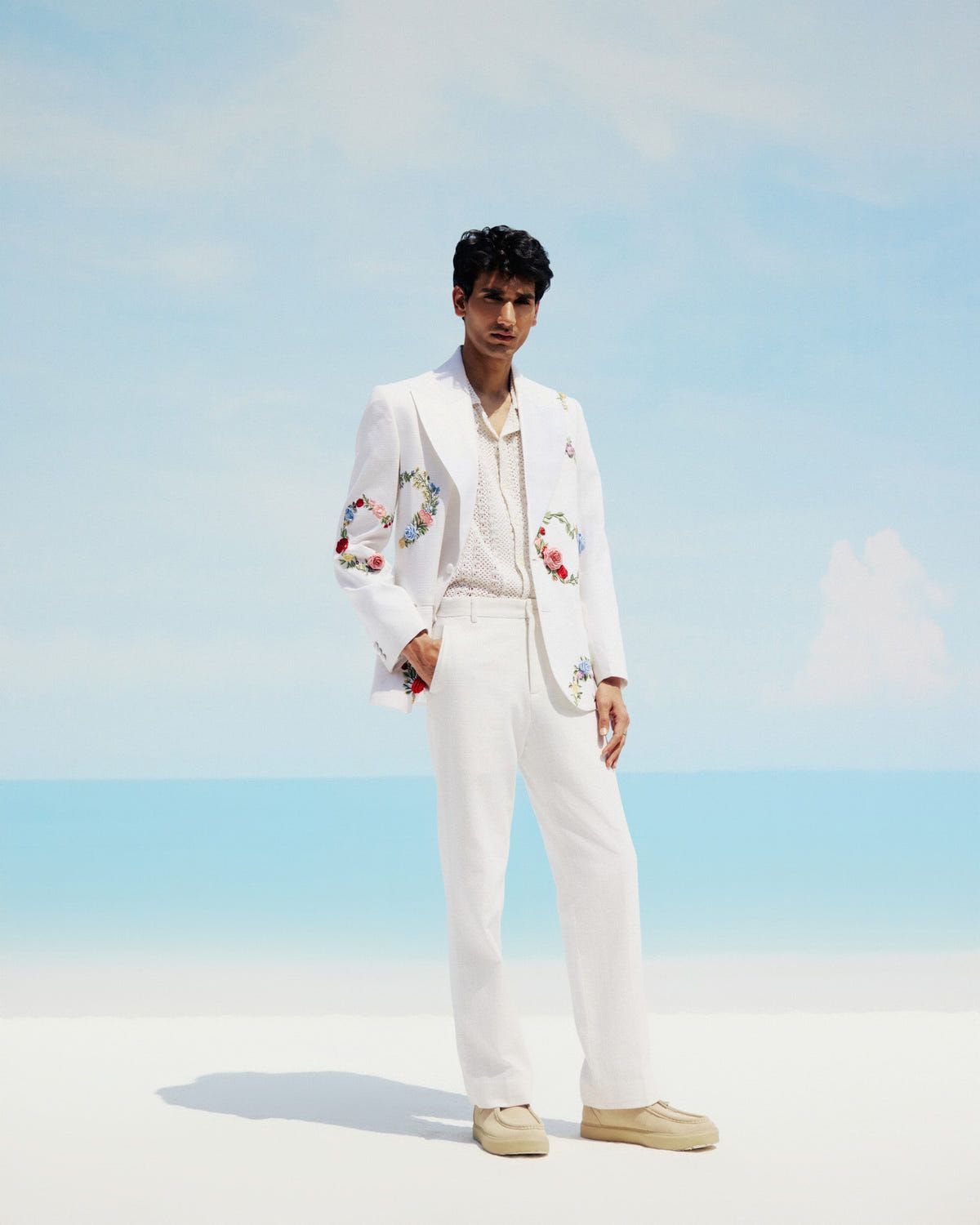 "Le fleur" hand embroidered blazer - image 9